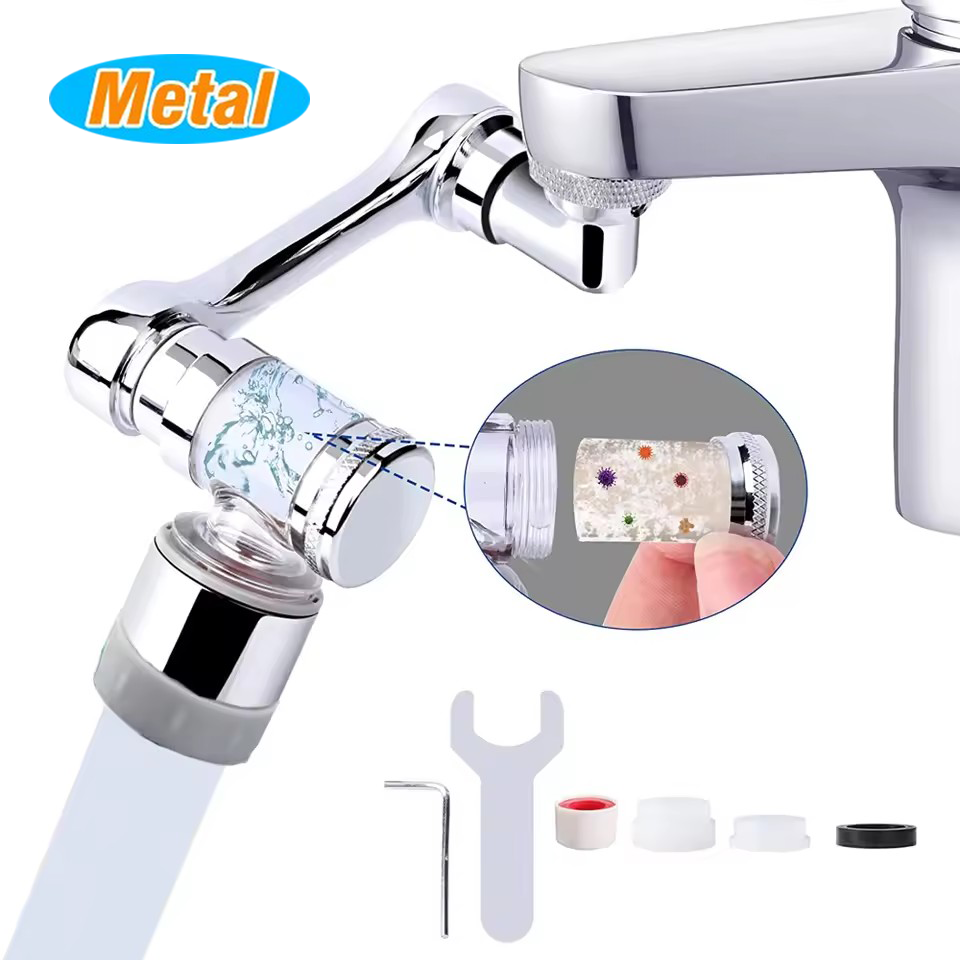 Basin Mixer Tap - Metalen universele kraanverlenger met filter 1080