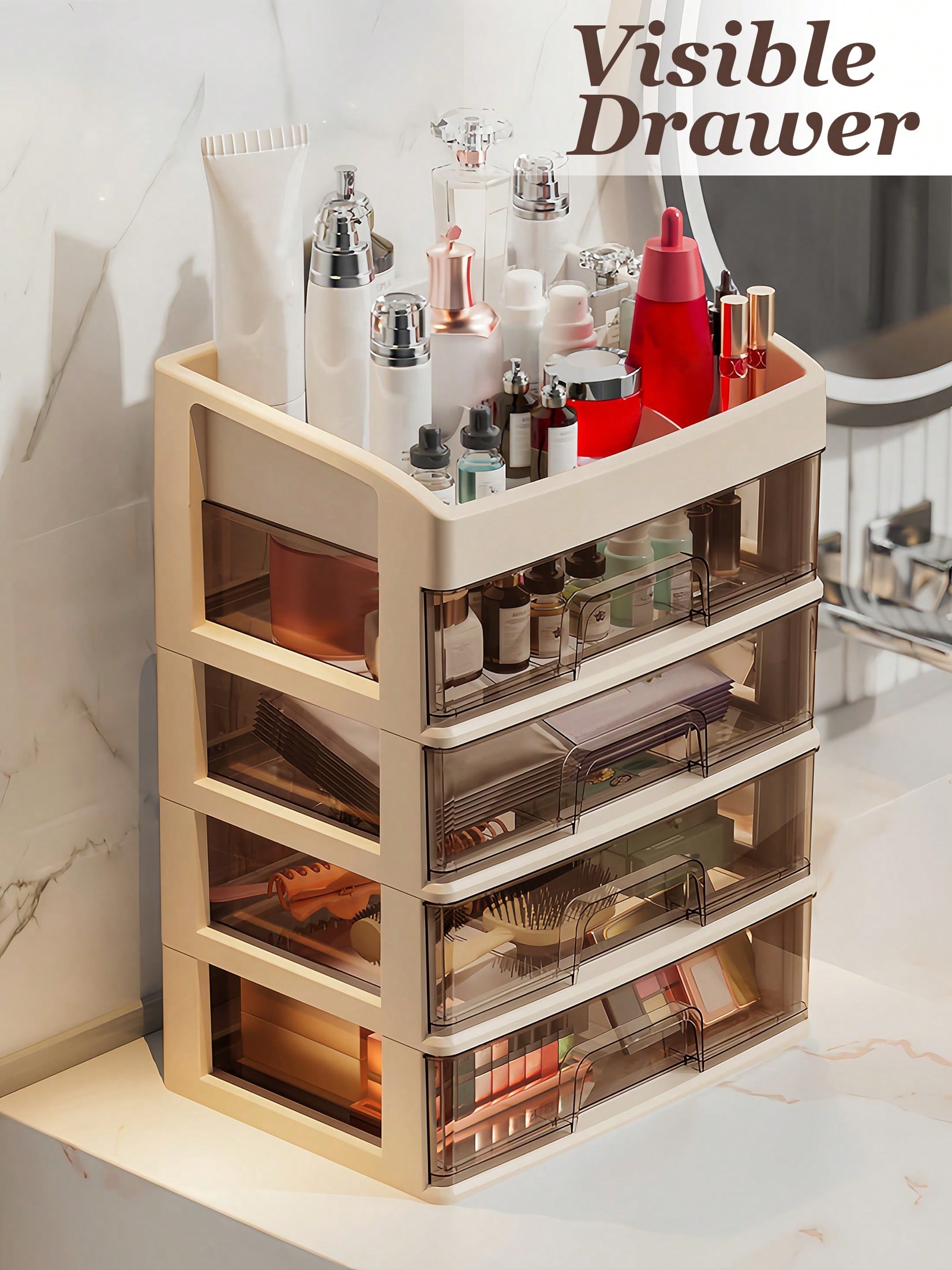 Make-up organizer, make-up opb - Home Essentials Bathroom Storage recensie en prijs
