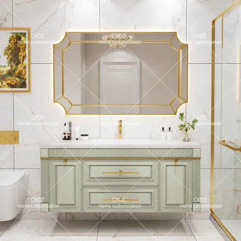 Amerikaanse eikenhouten wastaf - Home Bathroom Vanity Combo recensie en prijs